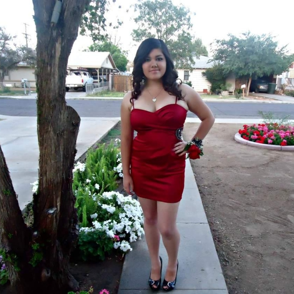 Red Short Prom Dress - Picture 7 of 8